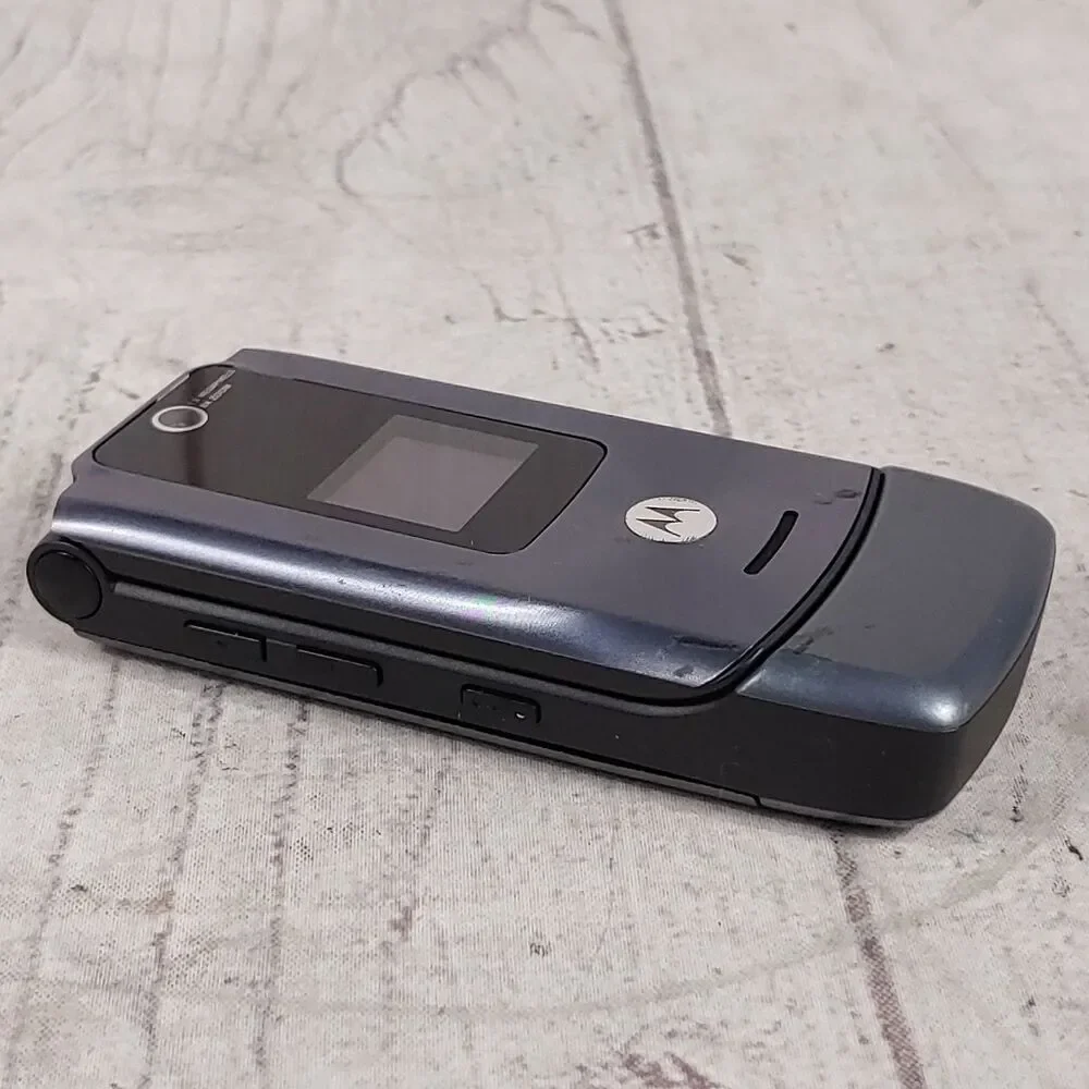 Motorola W510 ROKR Flip Cell Phone - Bluetooth 1.3MP Mobile Gray - TESTED WORKS